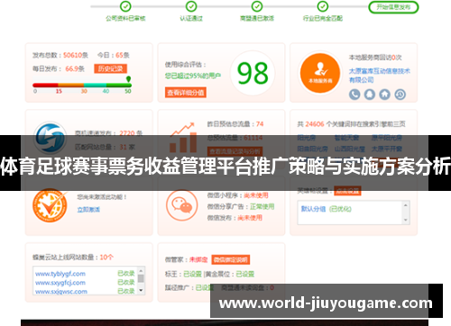 体育足球赛事票务收益管理平台推广策略与实施方案分析