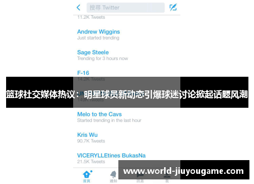 篮球社交媒体热议：明星球员新动态引爆球迷讨论掀起话题风潮