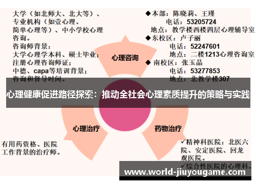 心理健康促进路径探索：推动全社会心理素质提升的策略与实践
